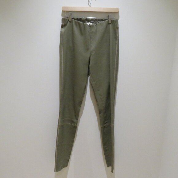 BY MALENE BIRGER Elenaso 100% Lamb Leather Legging Pants in Taupe Quiet Luxury - Picture 2 of 15